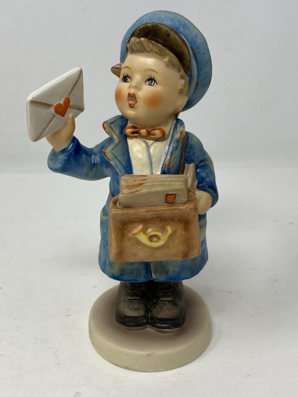 Goebel Hummel Postman # 119 Signed Figurine 1960s W Germany TMK4 Boy With Letter
